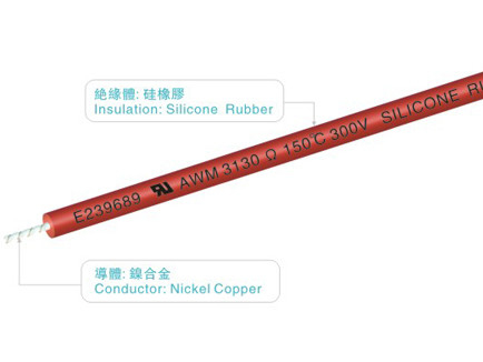 UL3130 van het de robothuis van silicone rubberkabels 300V/150C FT2 rood het toestellenlicht