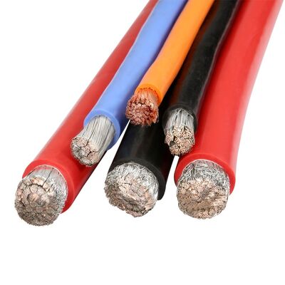 200C Nominale Temperatuur Ultra Soft EV Silicone Batterijkabel met geblokkeerde koperen geleider