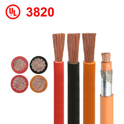 UL3820 XLPE-accu-kabel 125C 1000V-kabel voor elektrische voertuigen met hoogspanning voor auto- en industrieel gebruik